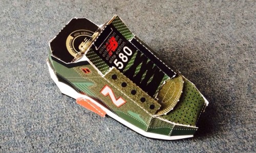 New Balance MT580 BG 手作纸鞋模型